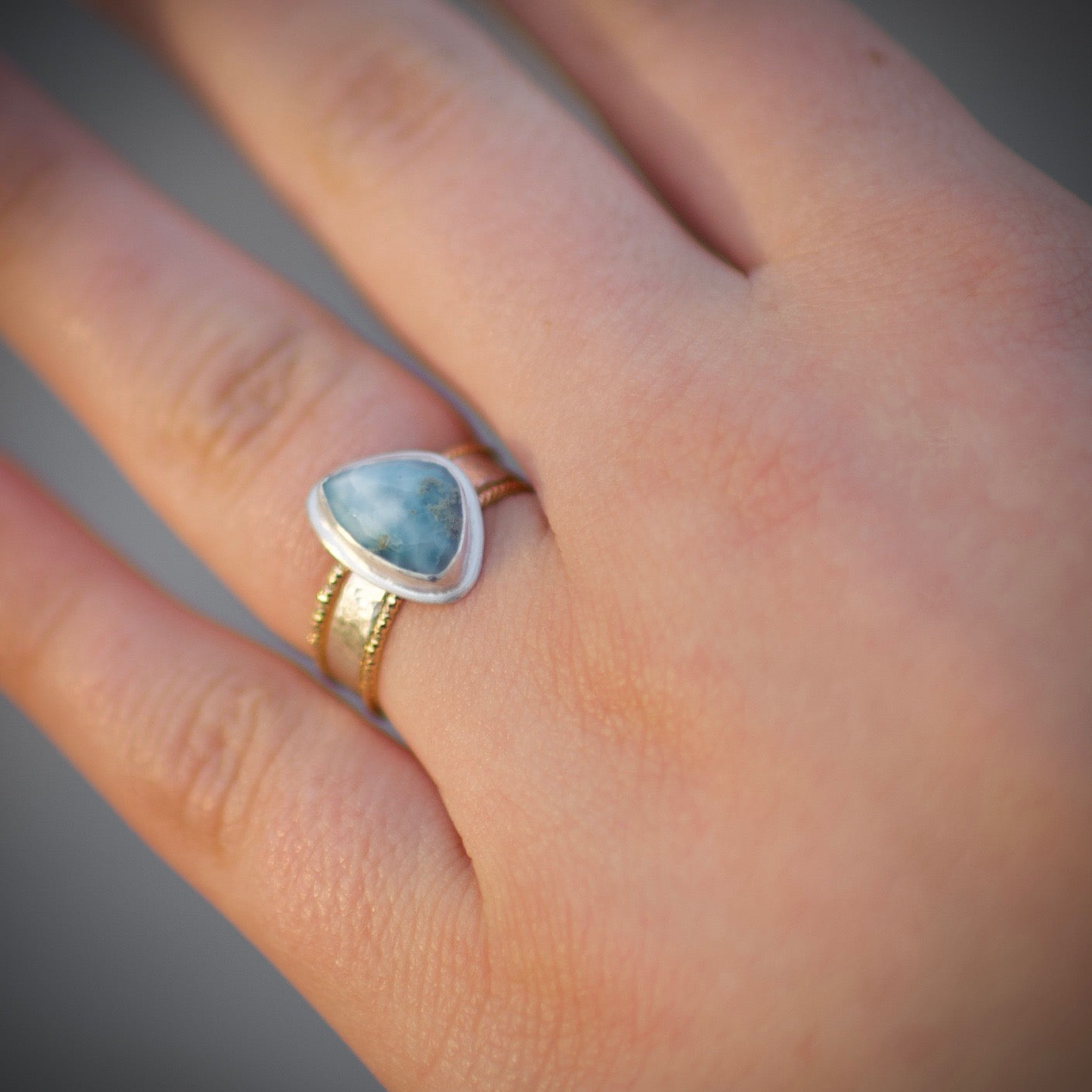 14k Gold Fill, Leveling Up, Sparkle Stacker Ring