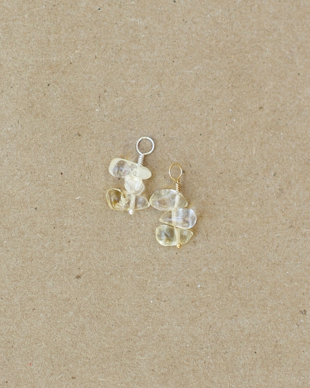 Harvest Moon Charms - Build Your Own Hoop Charm Earrings - Amethyst, Pearl, Faceted Moonstone, Citrine Drops, & Morado Opal