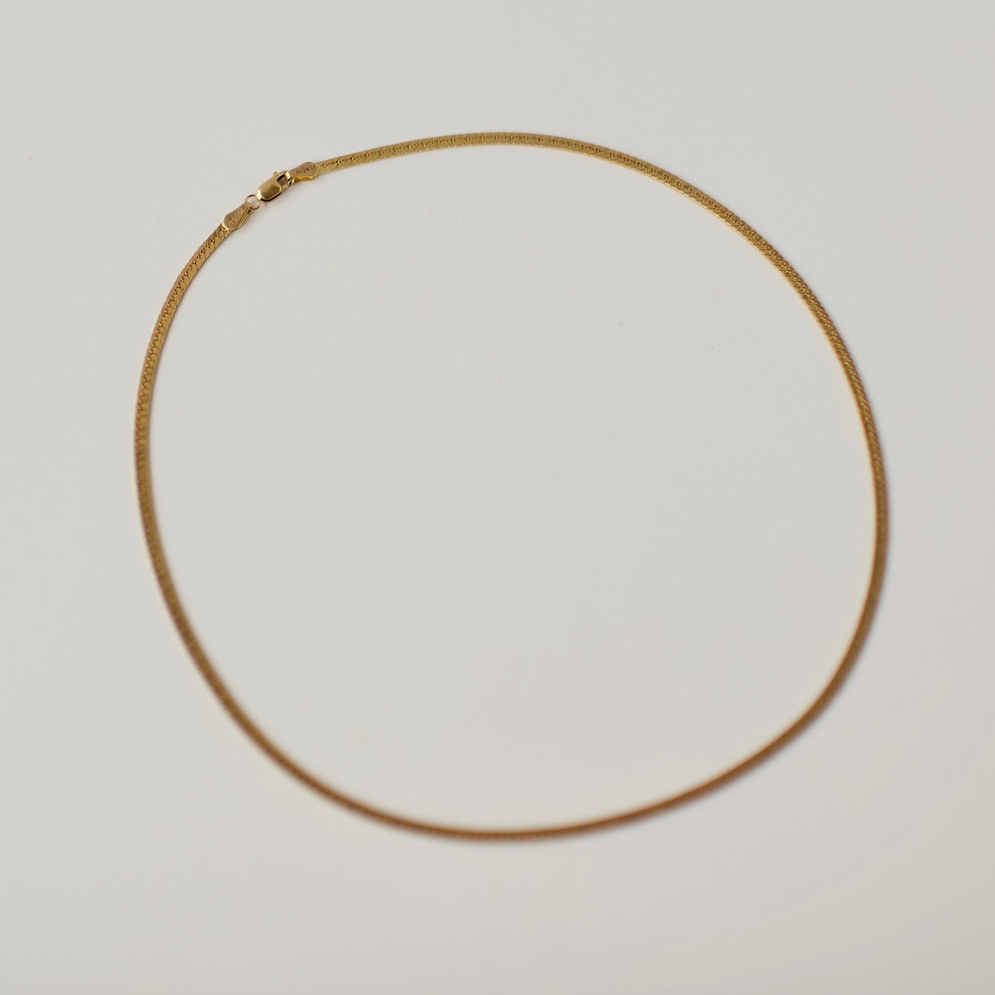 The River - Herringbone Gold Fill Necklace