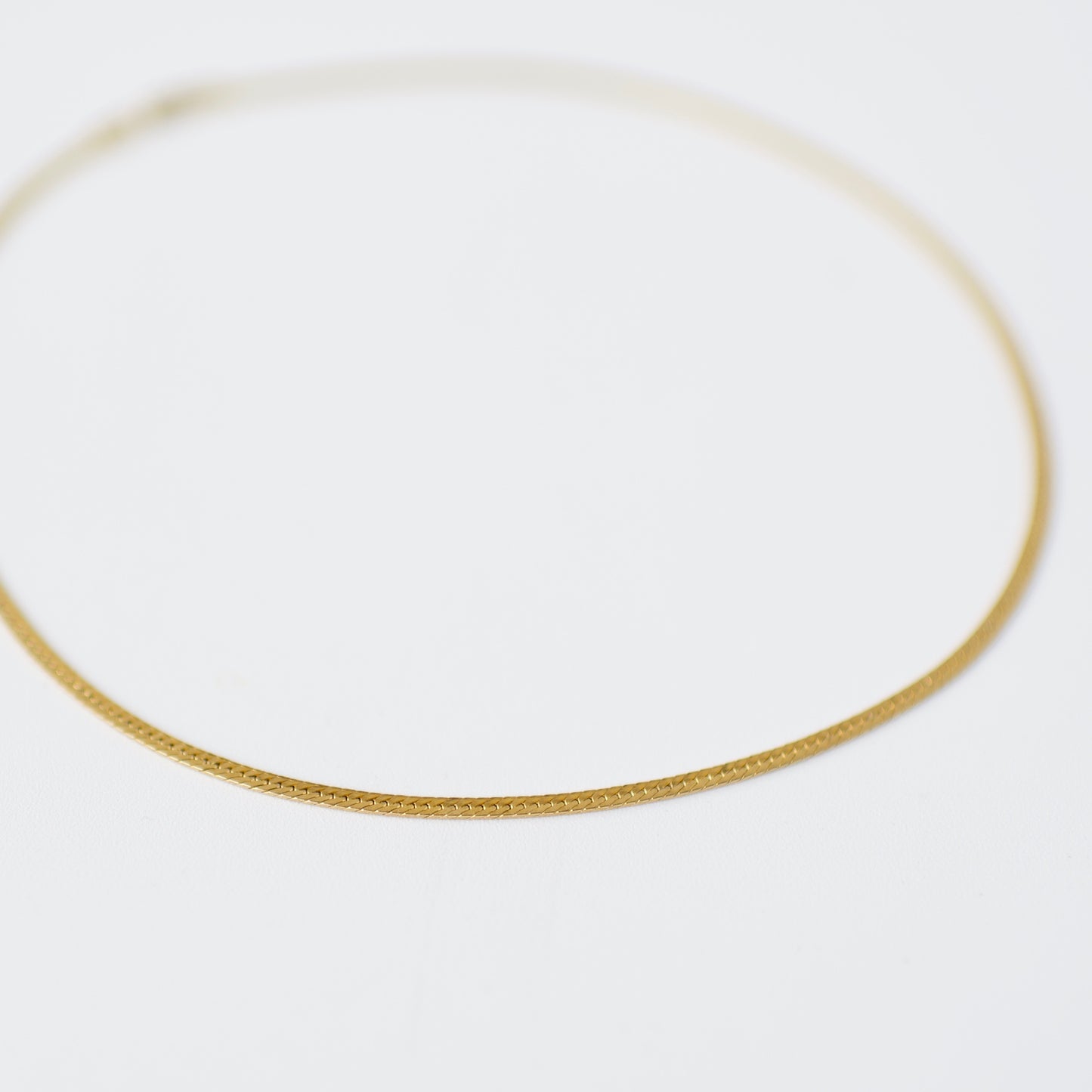 The River - Herringbone Gold Fill Necklace