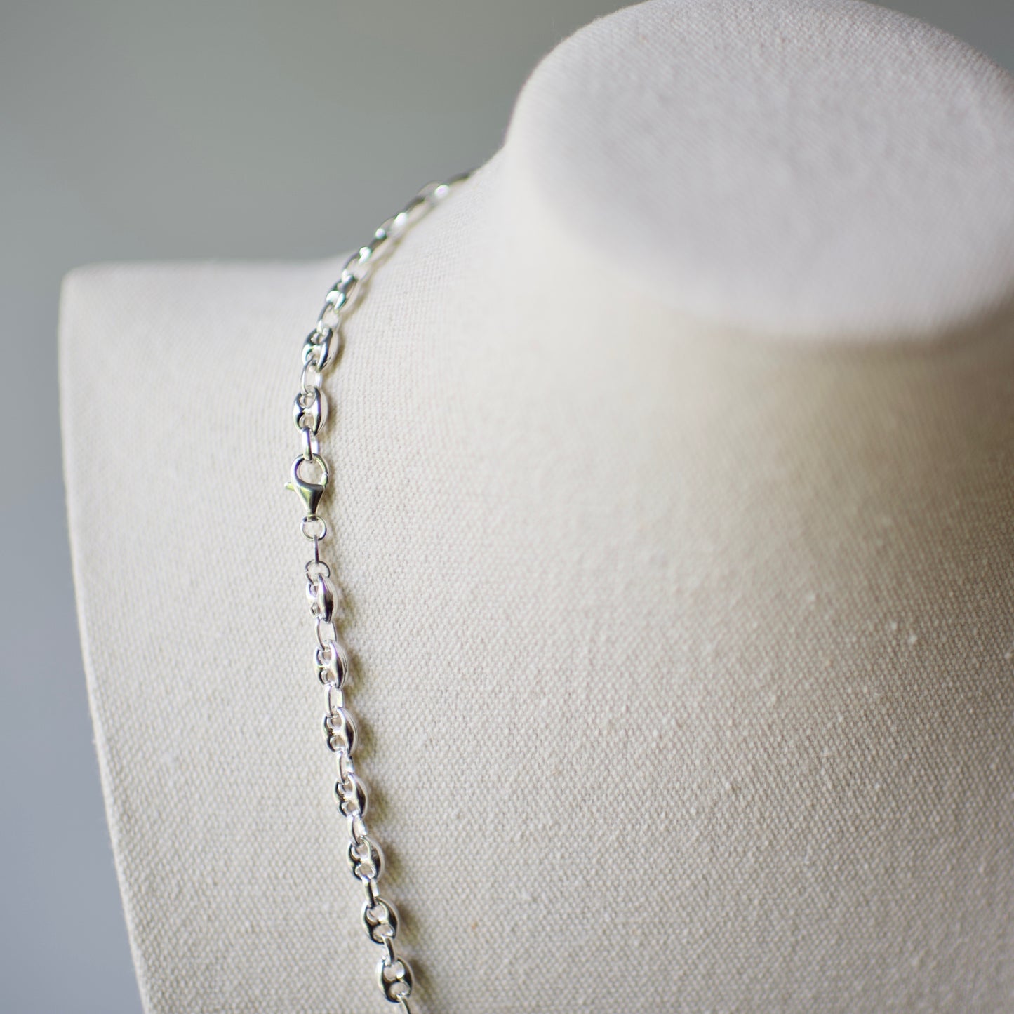Puffed Mariner / Anchor Chain Sterling Silver