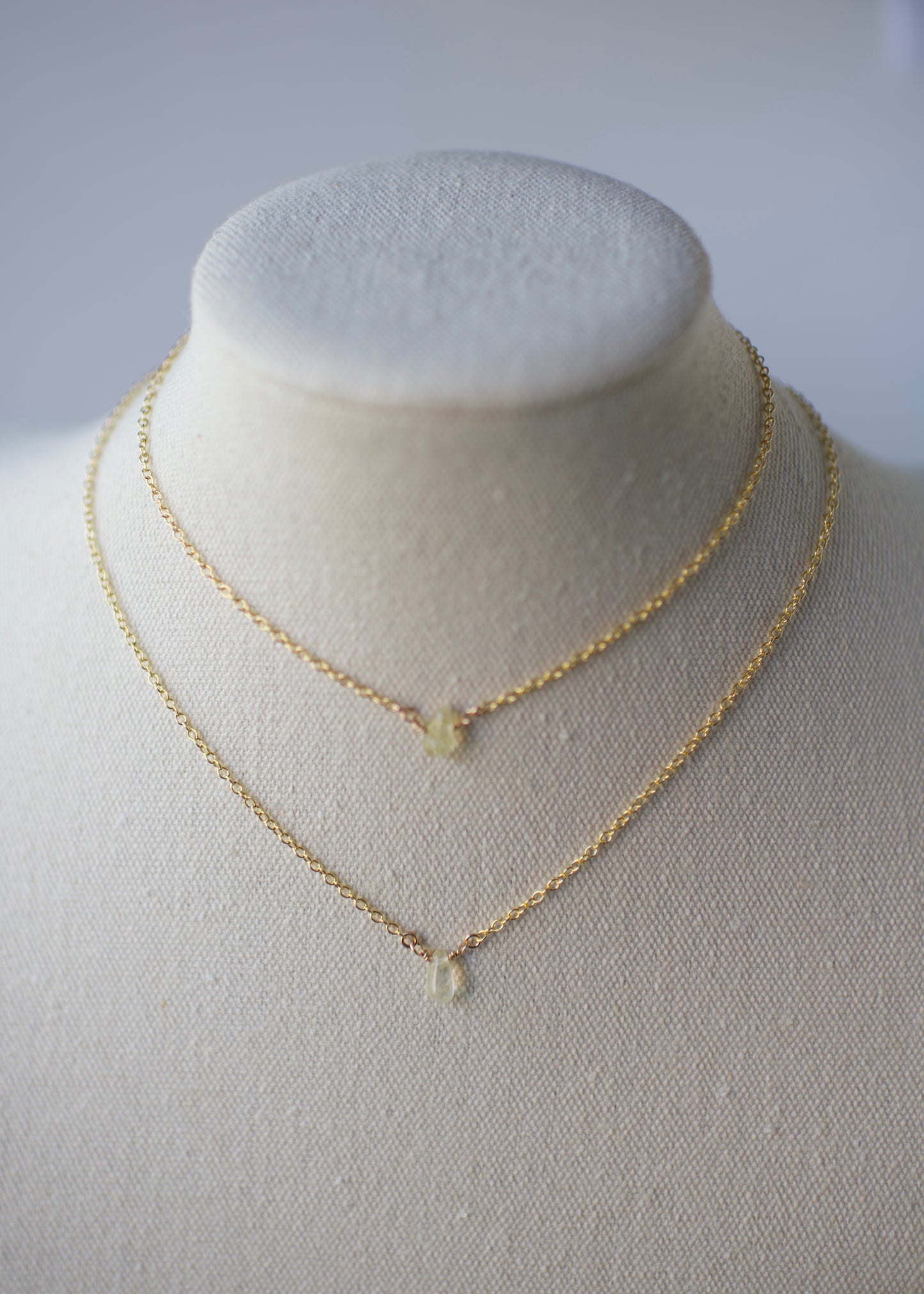 Citrine Dew Drop Necklace