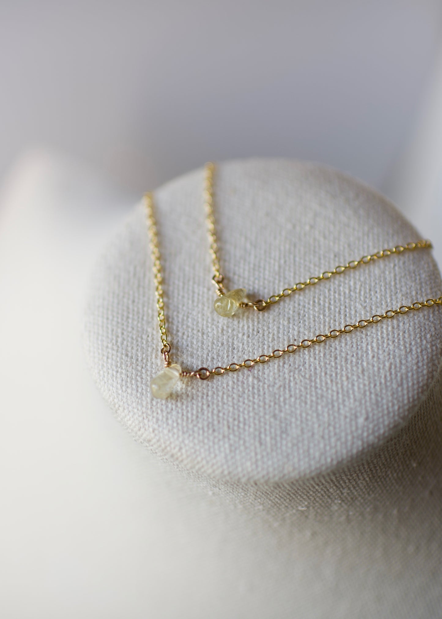 Citrine Dew Drop Necklace