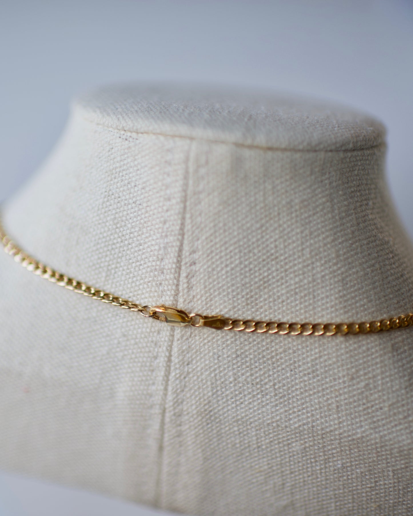 The Goddess Beach Glass Curb Chain Necklace 2.9mm with Custom Focal Piece, 14k USA Gold Fill & .925 Sterling