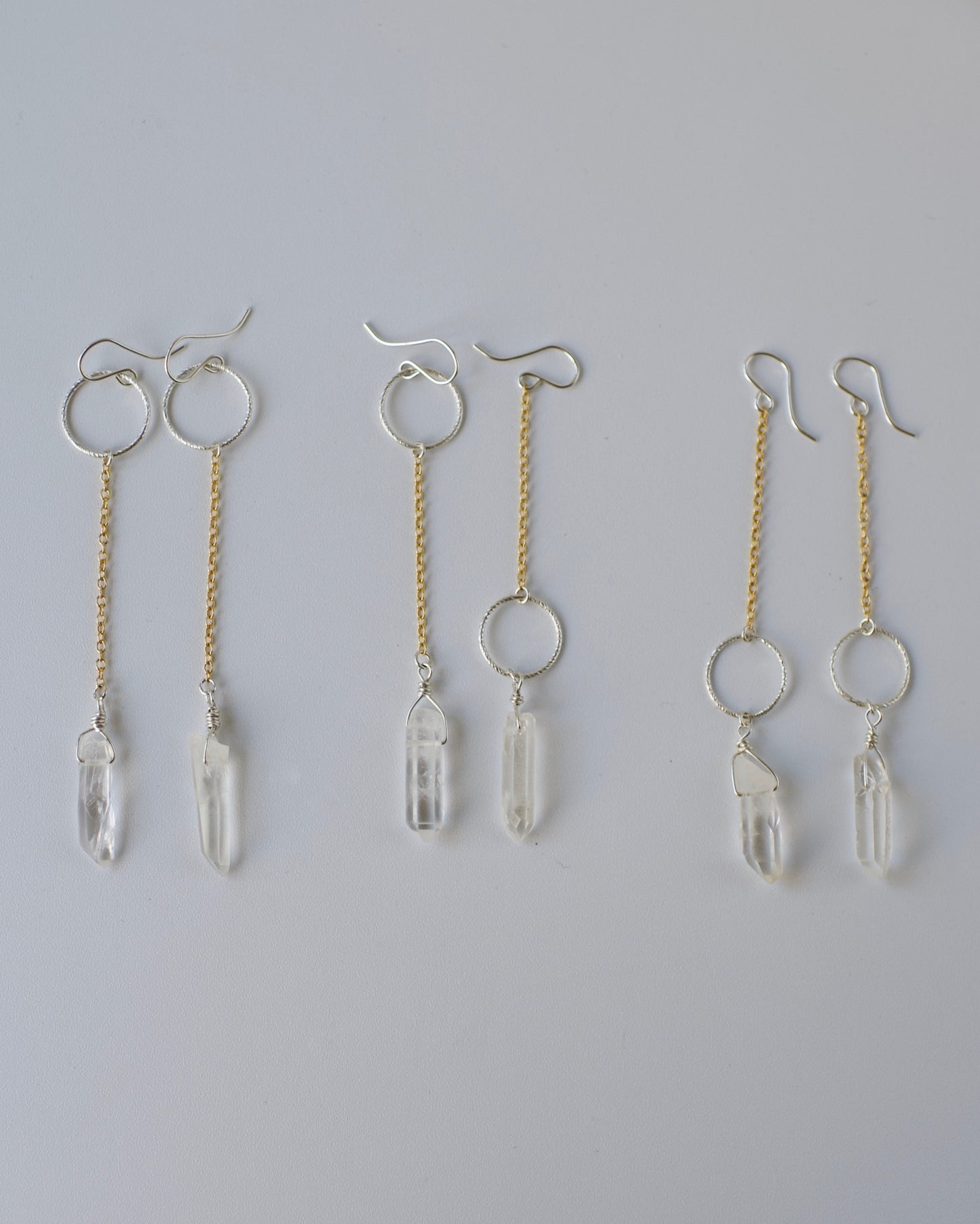 Celestial Quartz Drop Earring