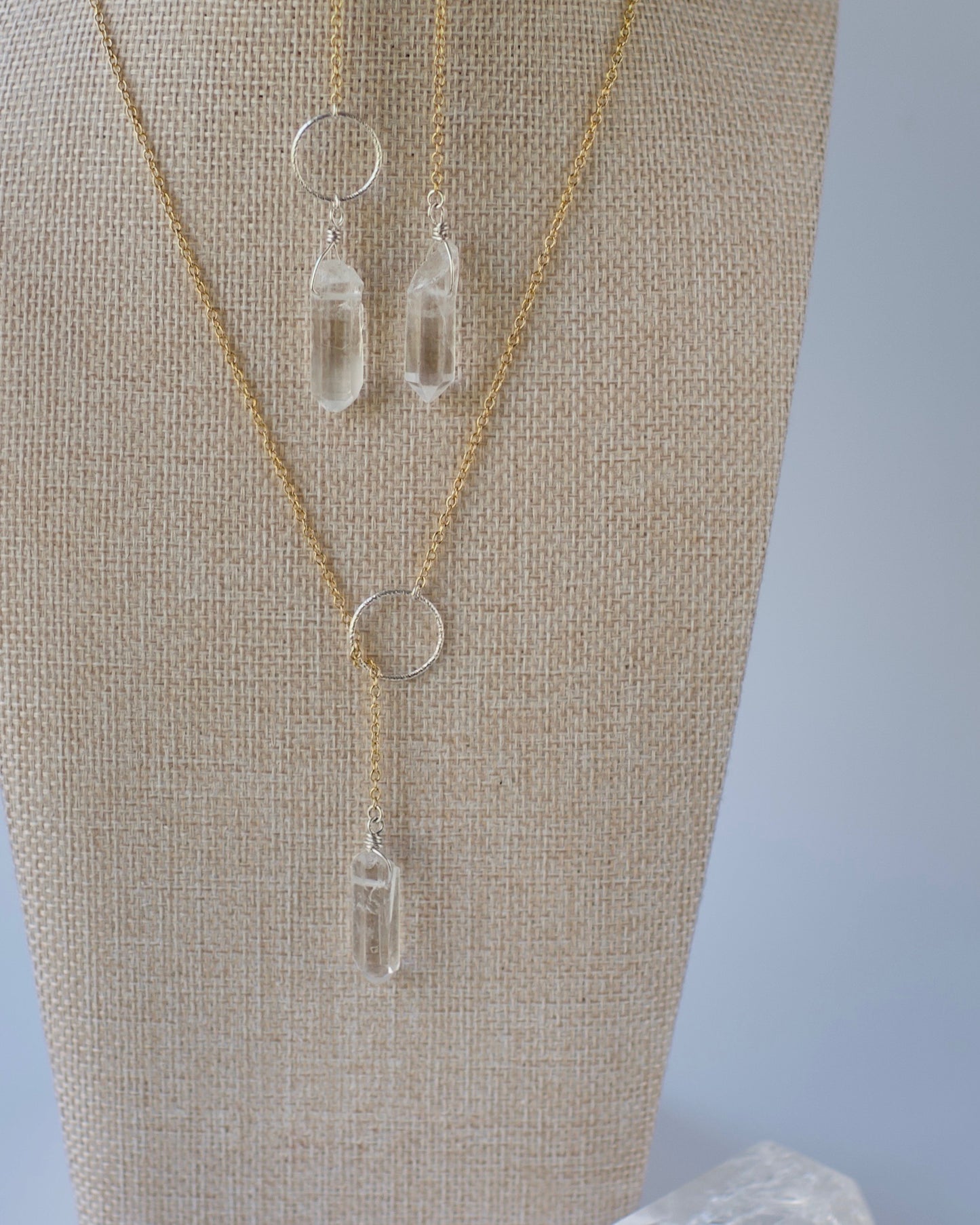 Celestial Quartz Drop Earring
