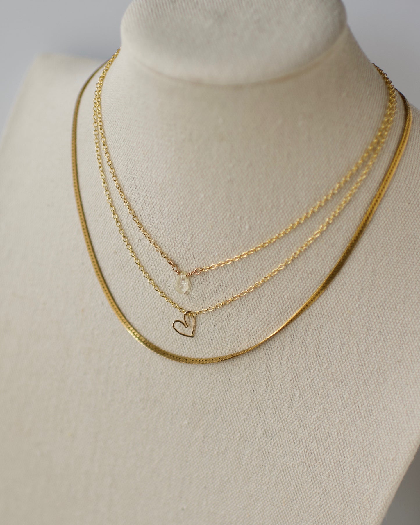 I Found Where My Heart Belongs - Heart Necklace in 14k USA Gold Fill