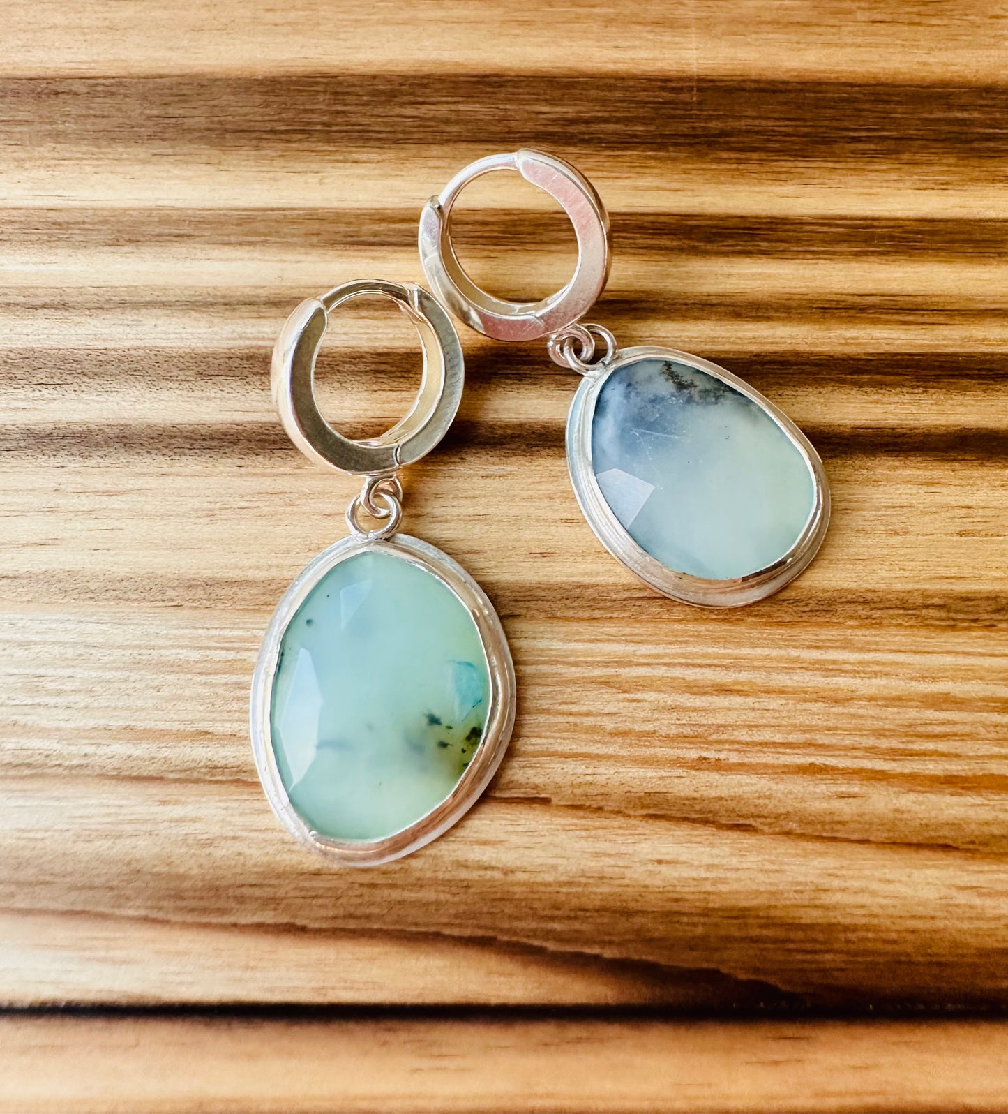 Peruvian Opal Hug Hoops
