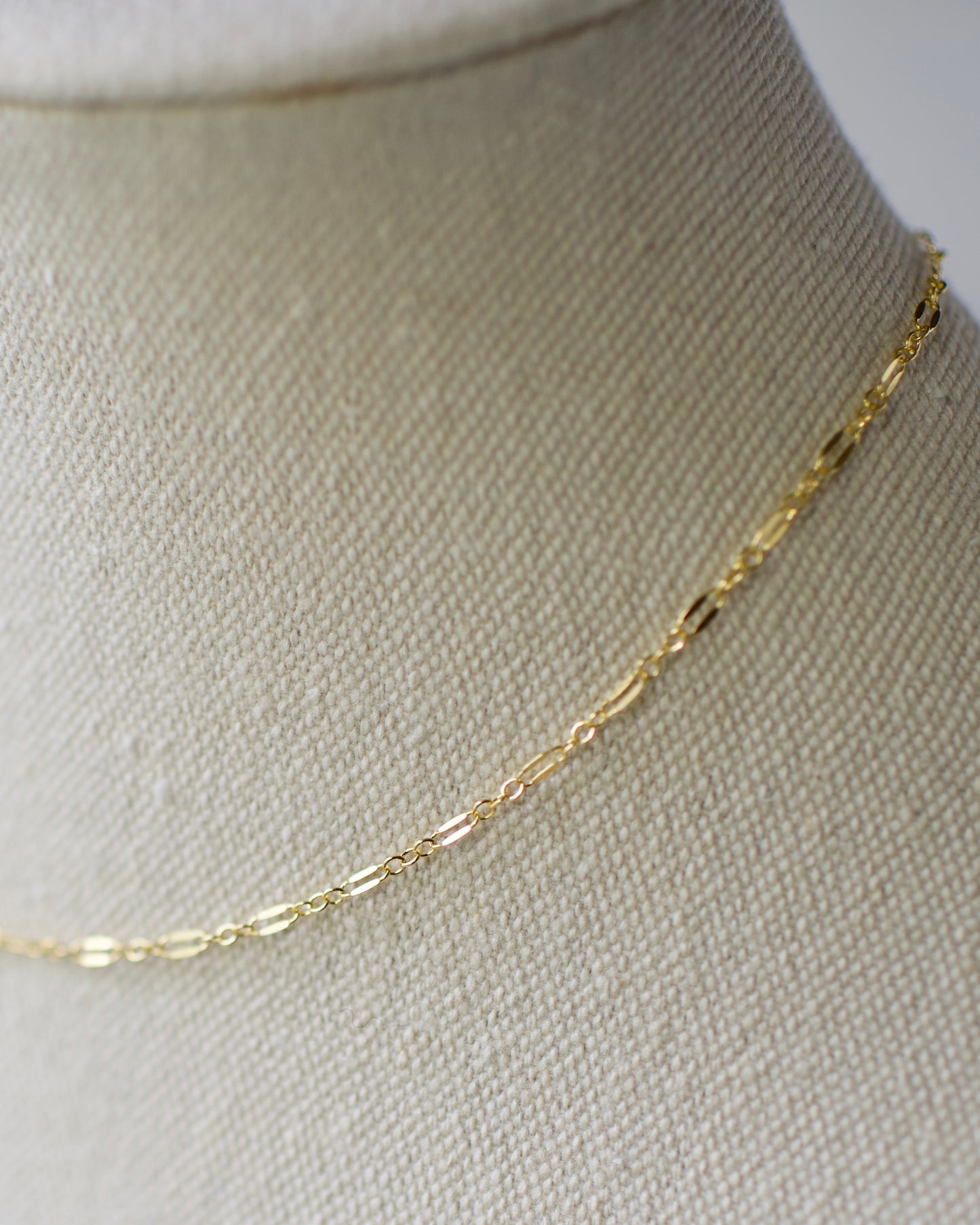 Gold Fill Dainty Long Short Link Chain, Premium 14K USA Standard - 14-20 inches