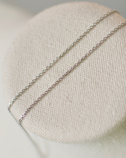 14k Yellow Gold or White Gold Beveled Edge Chain, Premium 14k  -  Cable 13-18 inches