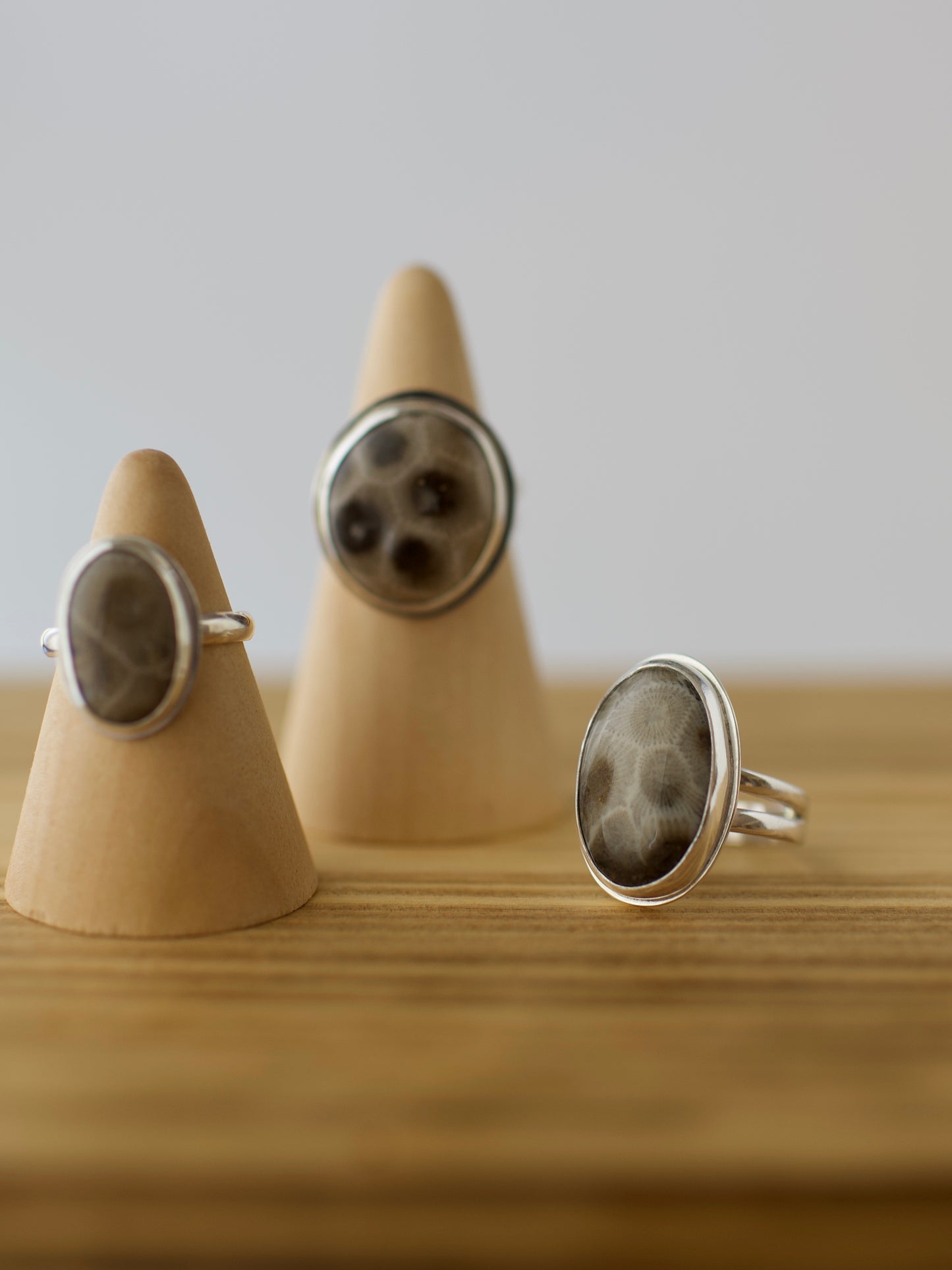 Petoskey Stone One-of-a-Kind Great Lakes Ring  - Size 6, 7, 8.5
