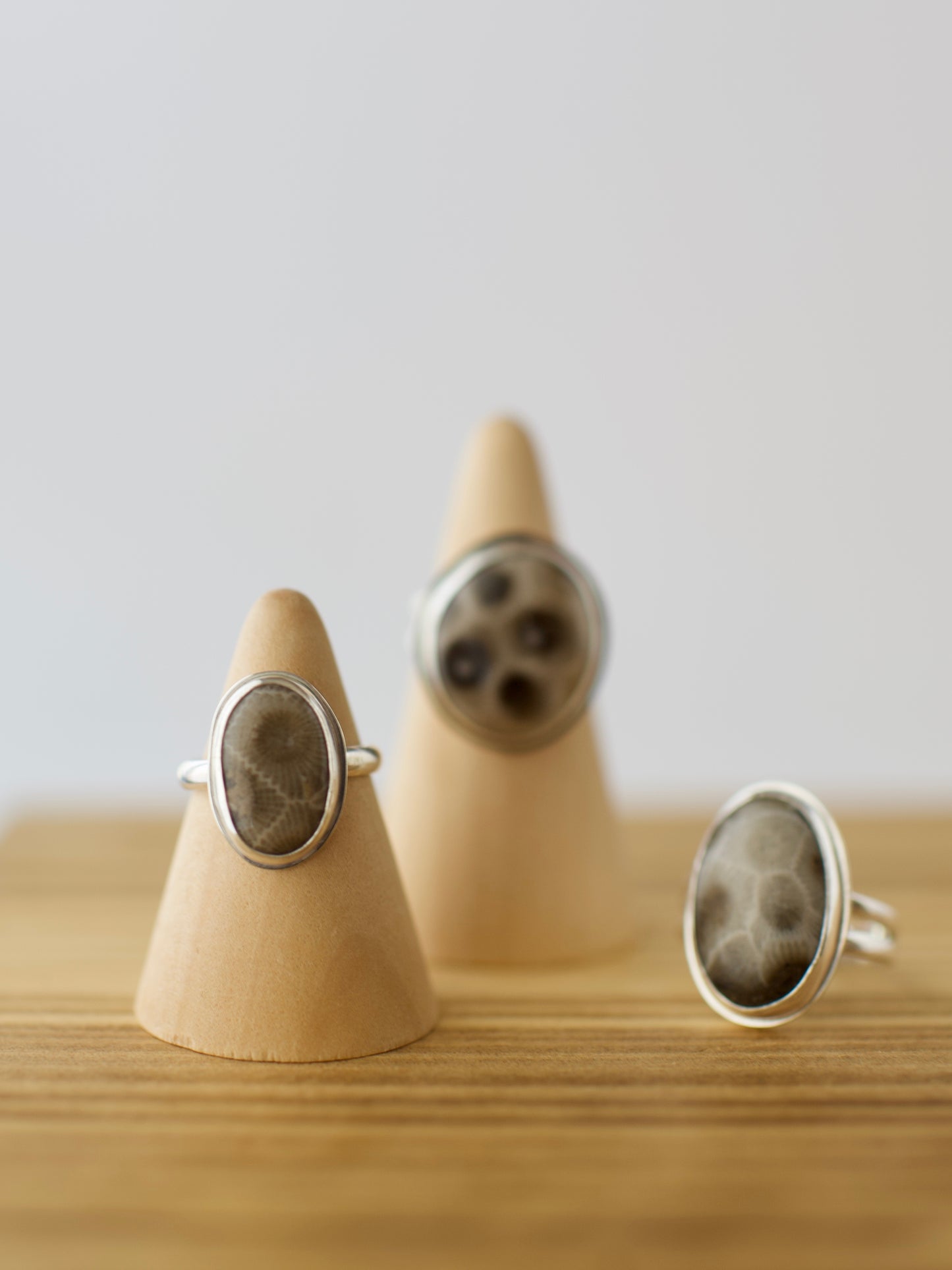 Petoskey Stone One-of-a-Kind Great Lakes Ring  - Size 6, 7, 8.5