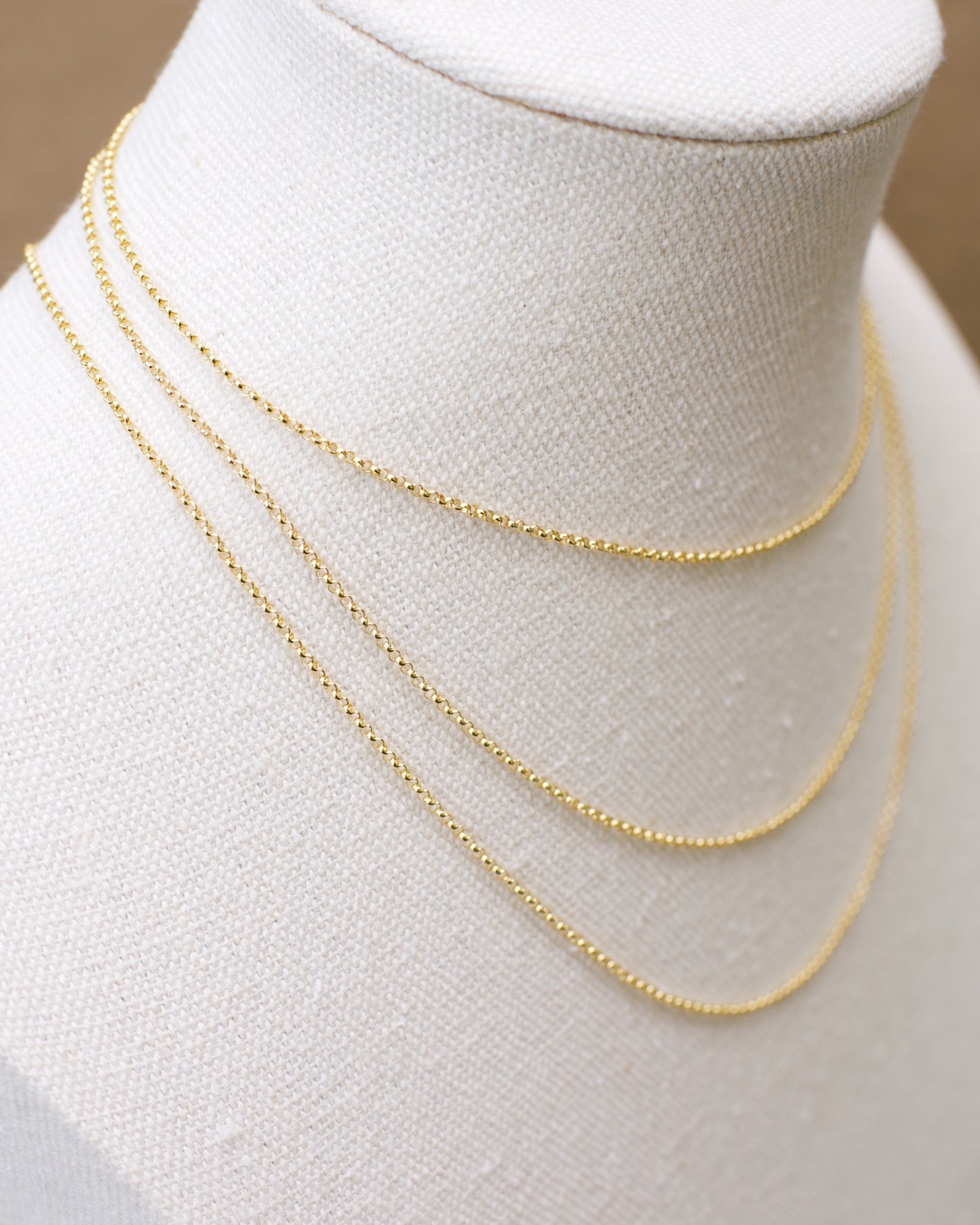 Mini Rolo Chain, Premium USA Standard 14k Yellow & Rose Gold Fill - 13-21 inches