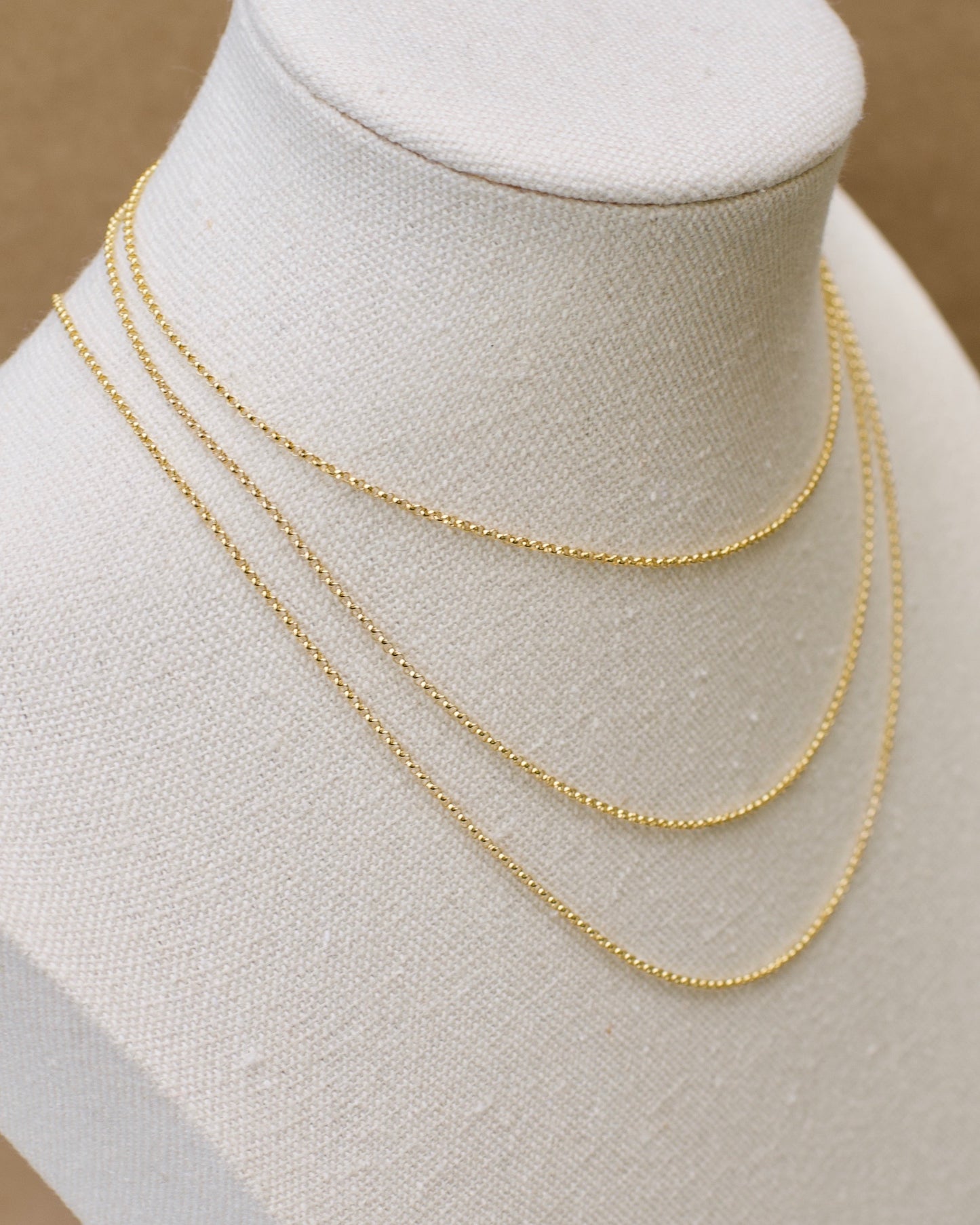 Mini Rolo Chain, Premium USA Standard 14k Yellow & Rose Gold Fill - 13-21 inches
