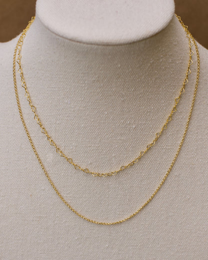 Mini Rolo Chain, Premium USA Standard 14k Yellow & Rose Gold Fill - 13-21 inches