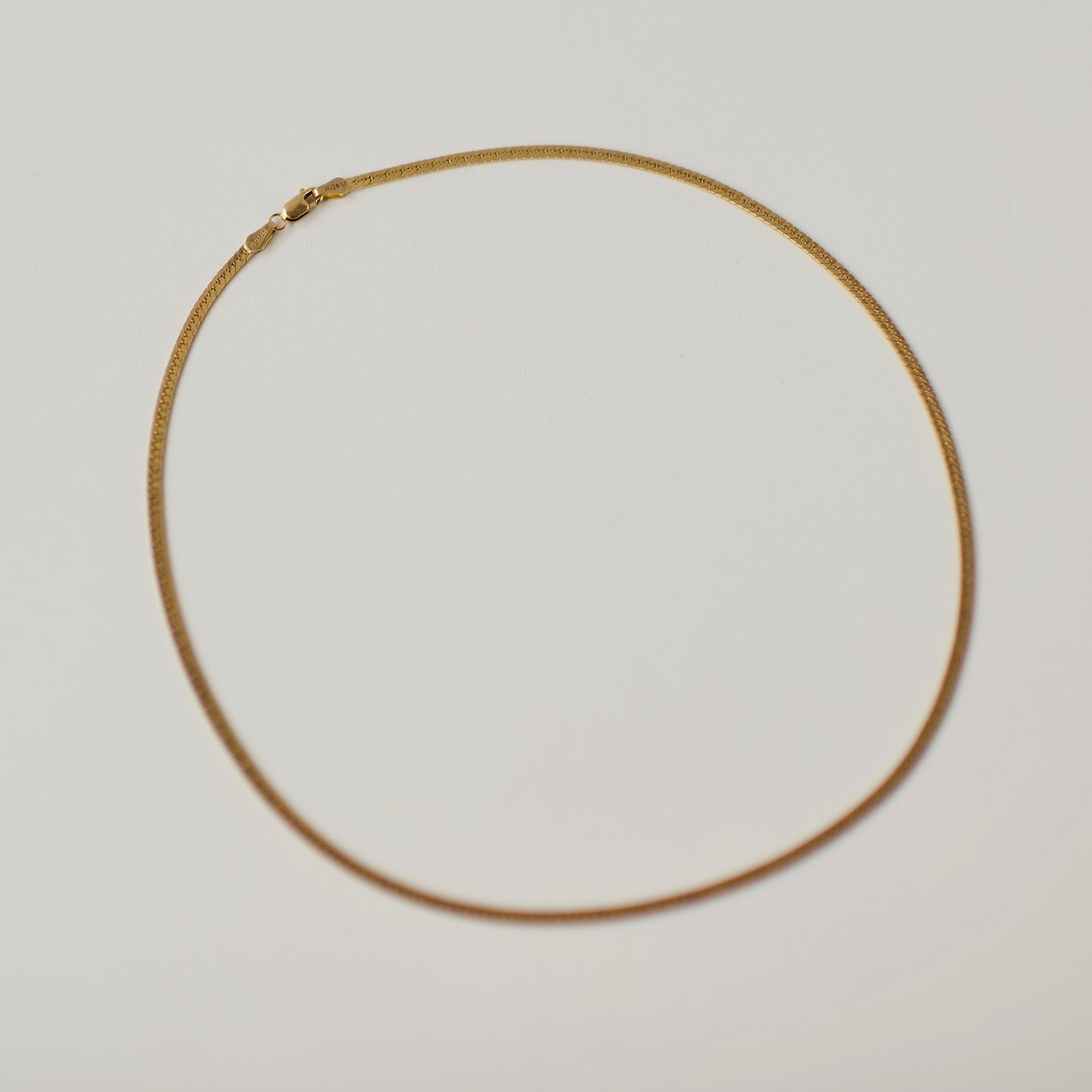 Herringbone Gold Fill Necklace