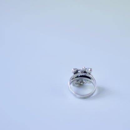 Lake Michigan Formed Sterling Ring 1, Size 7