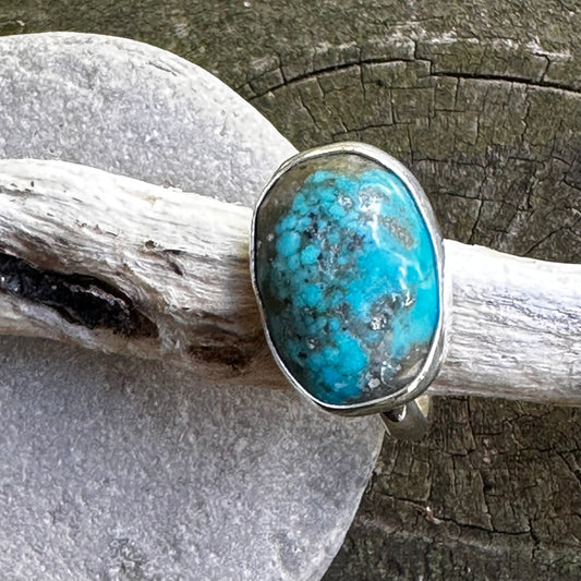 Kingman Turquoise with Slight Nugget Top Size 7