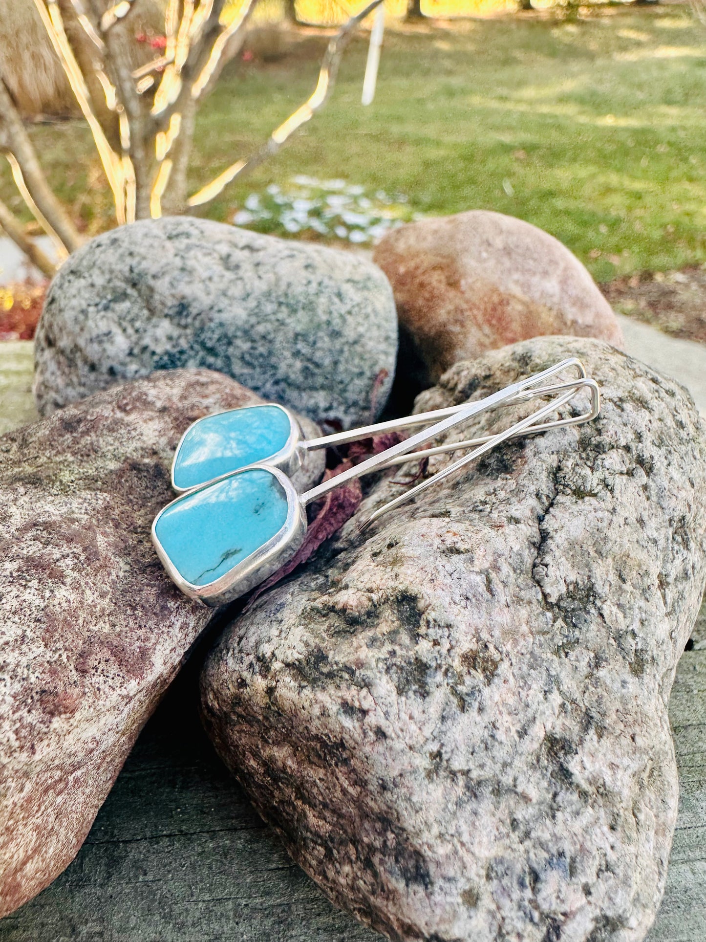 Kingman Turquoise with Wire Threaders